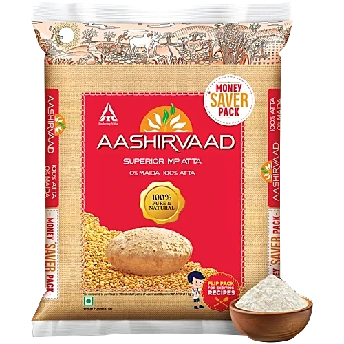 Aashirvaad Atta/Godihittu - Whole Wheat, 10 kg